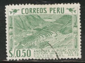 Peru  Scott 464 Used School stamp from 1952-53 set