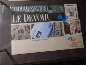 Canada  Special Event Covers  S82  Le Devoir  2010