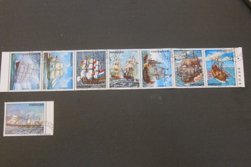 Paraguay 1976 Sc 1677-78 ship CTO set FU