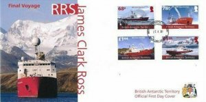 2021/11- BRITISH ANTARCTIC - RSS JAMES CLARK     FDC 4V complet set MNH** A