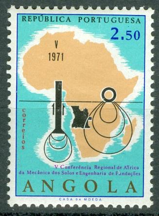 ANGOLA SCOTT 567 2.50e F/VF MINT LIGHT HINGED