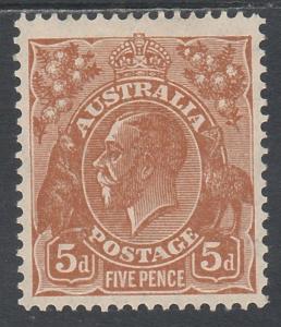 AUSTRALIA 1931 KGV 5D WMK C OF A 