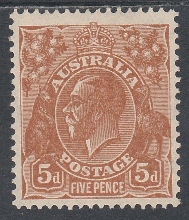 AUSTRALIA 1931 KGV 5D WMK C OF A 