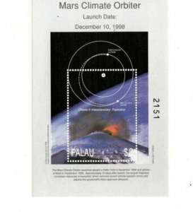 Palau - 1999 - Exploring Mars - Souvenir Sheet - MNH