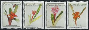 Brazil 2374-77 MNH 1992 Floral Paintings