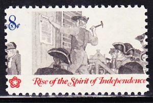 #1477 Independence 8c Misperforated Vertically Mint NH