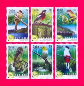 CUBA 2011 Nature Fauna Birds Tourism 'Turnat' 6v MNH