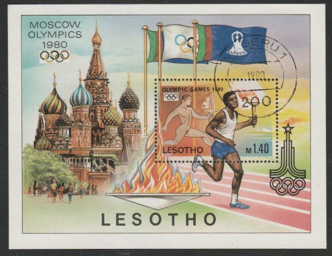 Lesotho #296 CTO (Used) Souvenir Sheet