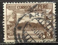 Peru; 1945: Sc. # C73: Used Single Stamp