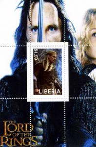 Liberia 2003 LORD OF THE RINGS s/s Perforated Mint (NH)