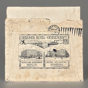 Germany Cover From Bavarian To U.S. Postage Due Upon Arrival Includes Letter