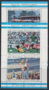 ARGENTINA 1978-87 COLLECTION OF 27 SOUVENIR SHEETS MNH SCV$174.00