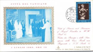 Vatican FDC 1965 - Visit of Royal Families to HH Paul VI - Kim Covers - F30925