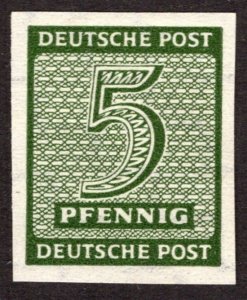 1945, Germany, West Saxony, 5pf, MLH, Mi 116Y