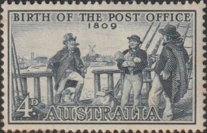 Australia 1959 Sc#332 4d Slate Grey 150th. Ann. of Post Office MNH-VF.