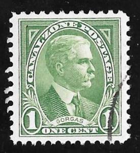 CANAL ZONE 105 1 cent Gorgas Stamp used EGRADED XF 90 XXF