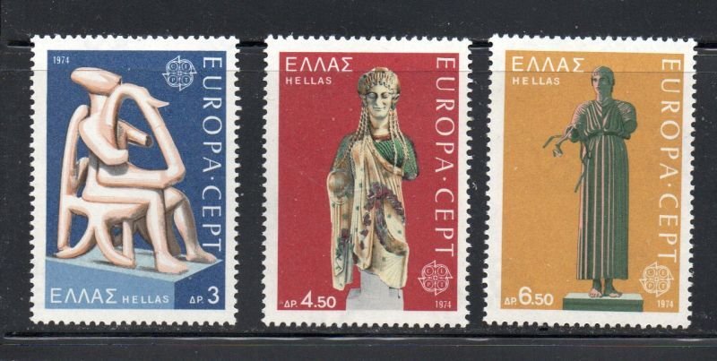 Greece Sc  1109-11 1974  Europa stamp set mint  NH