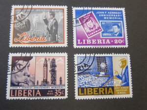 Liberia 1966 Sc 447-8,C173-4 set FU