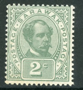 Sarawak 1899 Sir Charles Brooke 2¢ Green Sc #37 Mint X699 ⭐⭐⭐