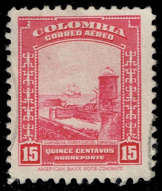 Colombia #C123 Spanish Fortifications; Used