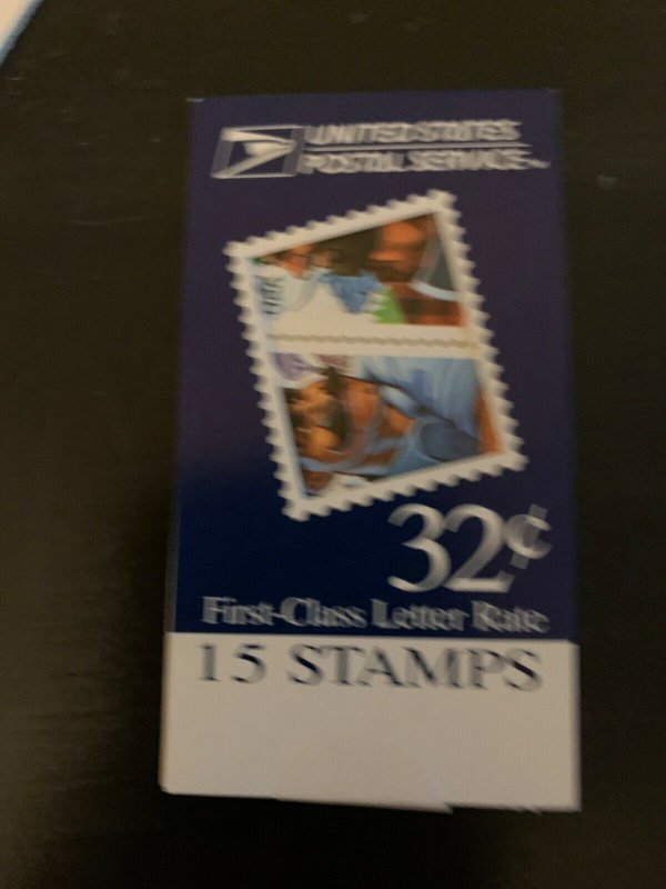 SCOTT BK251 (3086)32CENT FOLK HEROES SPECIAL BOOKof15 MNH UNOPENED FREE SHIPPING