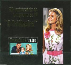 MOZAMBIQUE 2014 TV BEWITCHED 50TH AIRING ANNIVERSARY  SOUVENIR SHEET