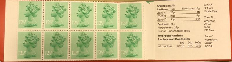 1983 Royal Mail stamp booklet