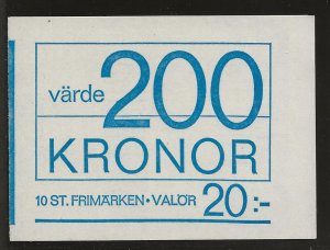 SWEDEN SC# C8  (H212.Aa FACET) COMP BKLT/10    FVF/MOG 1968