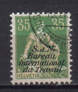 SWITZERLAND STAMPS, LABOR BUREAU 1923. Sc.#3O15. ORIG. GUM, CTO