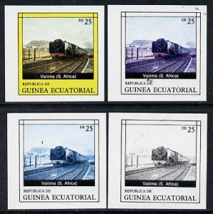 Equatorial Guinea 1977 Locomotives EK25 (S African Vailim...