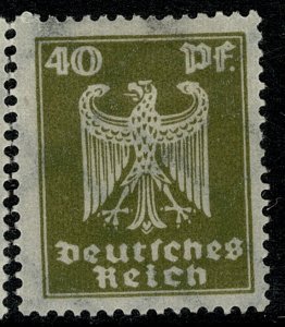 GERMANY 1924 40pf OLIVE-GREEN GOLD CURRENCY UNUSED (MH) SG 374 P.14 VF/XF