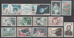 Reunion  1964-65-66, YVERT # 359/371, Complete, Lot of 13, VF MNH** (RMD-8)