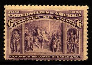 US Scott 235 Columbian issue Mint Hinged