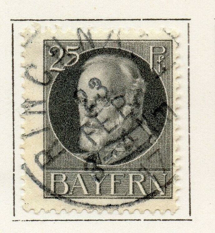 Bayern Bavaria 1914-18 Early Issue Fine Used 25pf. NW-120703