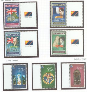 St. Lucia #1139-1145 Mint (NH) Single (Complete Set)