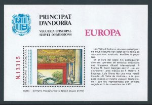 Andorra Spanish #163A NH Europa '84 SS