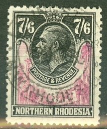 II: Northern Rhodesia 15 used CV $325