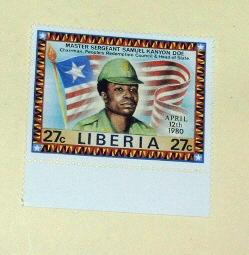 Liberia - 894, MNH. Sgt, Doe, Flag. SCV - $0.90