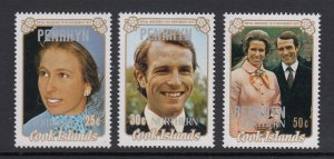 Penrhyn Island 47-9 Royal Wedding mnh