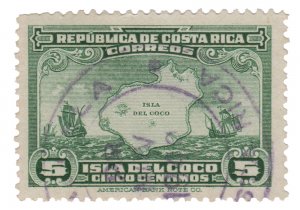 COSTA RICA STAMP 1936. SCOTT # 177. USED. ITEM 1