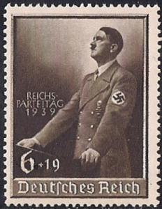 Germany #B147 6pf + 19pf Adolf Hitler mint OG NH VF