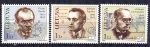 Lithuania 2006 Famous People Writers Art Sculpture Sc.805/7 MNH