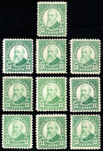 US Stamps # 622 MNH F-VF Lot Of 10 Scott Value $190.00