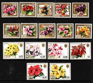 Niue-Sc#417-31A-unused NH QEII set-Flowers-1984-