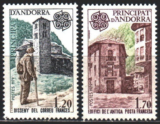 Andorra. 1979. 297-98. Architecture, europe-sept. MNH.