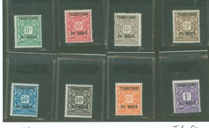 Niger #J1-8 Unused Single (Complete Set)