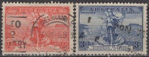 Australia 1936; Sc. # 157-158; Used Cpl. Set
