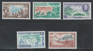 Southern Rhodesia 1953 Rhodes Centenary Scott # 74 - 78 MH