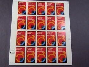 U.S.# 3315-MINT/NEVER HINGED-- PANE OF 20--PROSTATE CANCER AWARENESS----1999