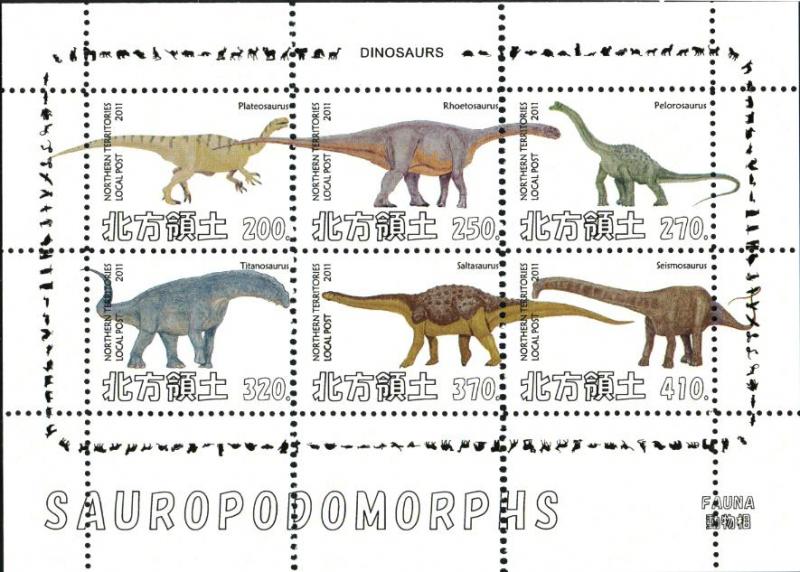 NORTHERN TERRITORIES SHEET DINOSAURS